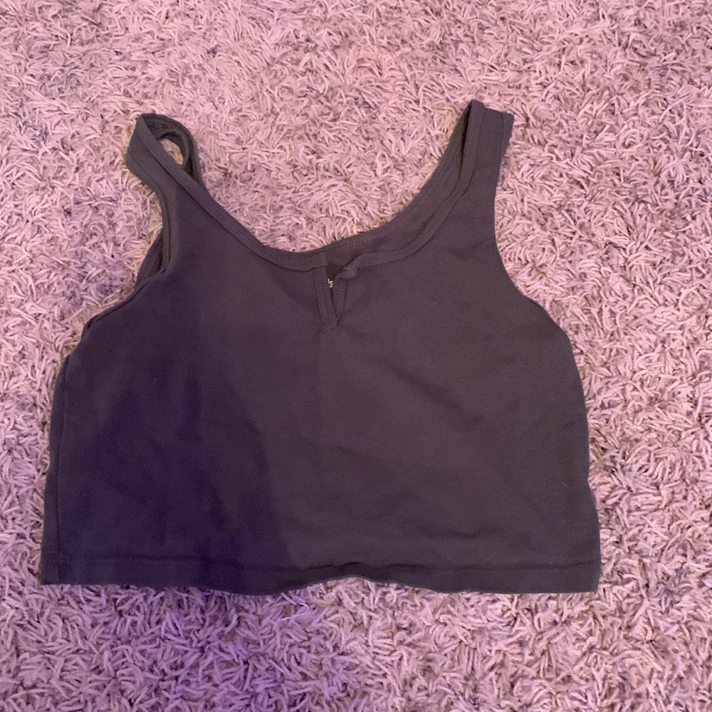 Green mini kids  crop top.
